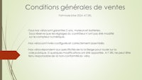 conditions générales des verts